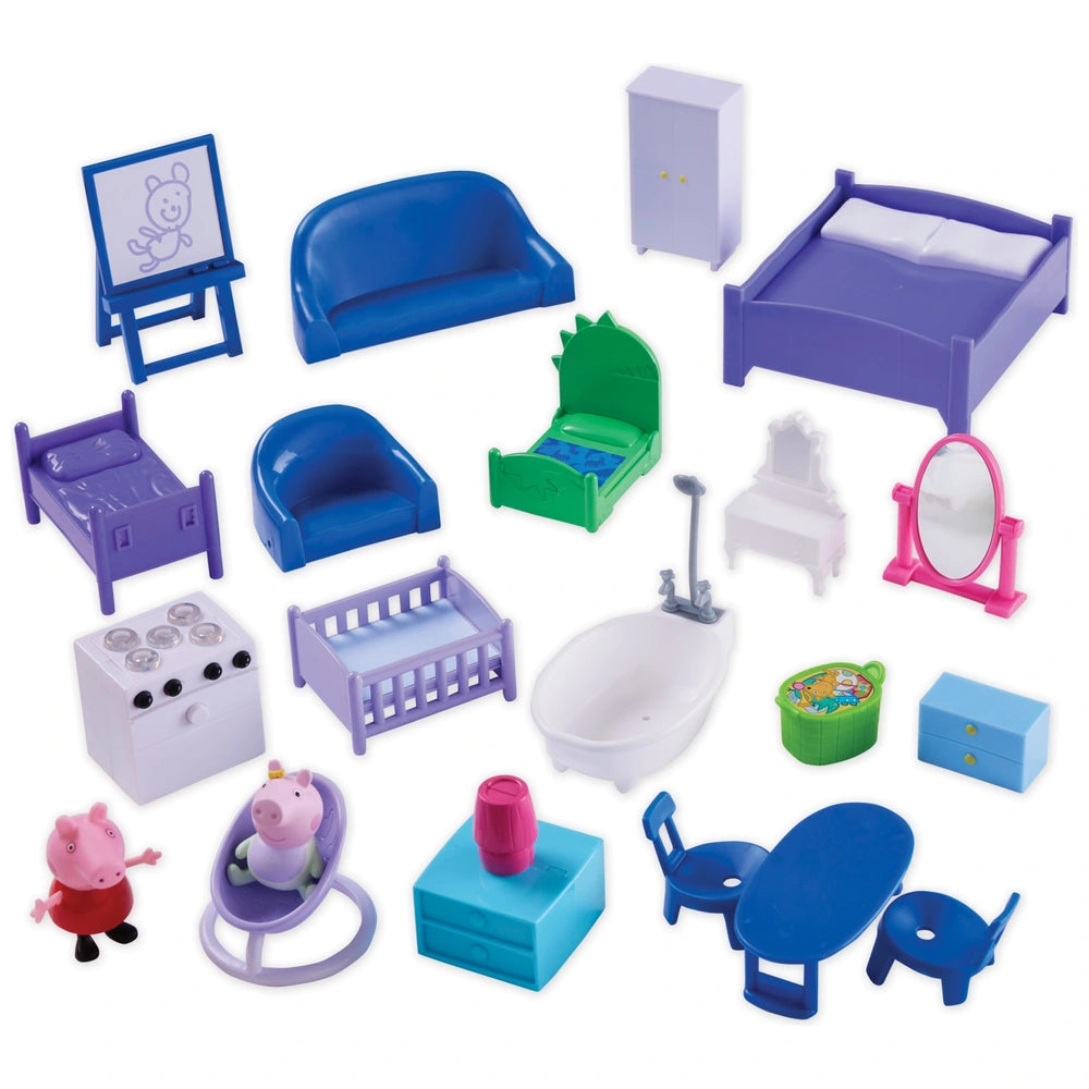 Peppa Pig Peppa And Baby Evie Wooden Play House