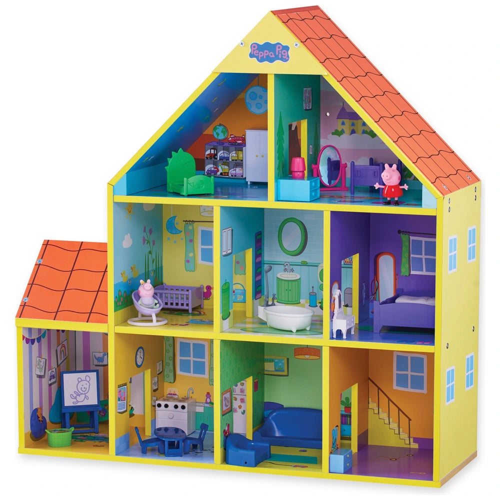 Peppa Pig Peppa And Baby Evie Wooden Play House