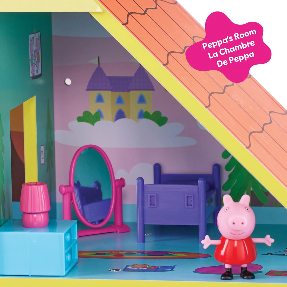 Peppa Pig Peppa And Baby Evie Wooden Play House