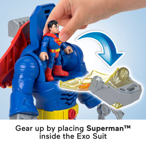 Imaginext Dc Super Friends Superman Insider & Exo Suit Set
