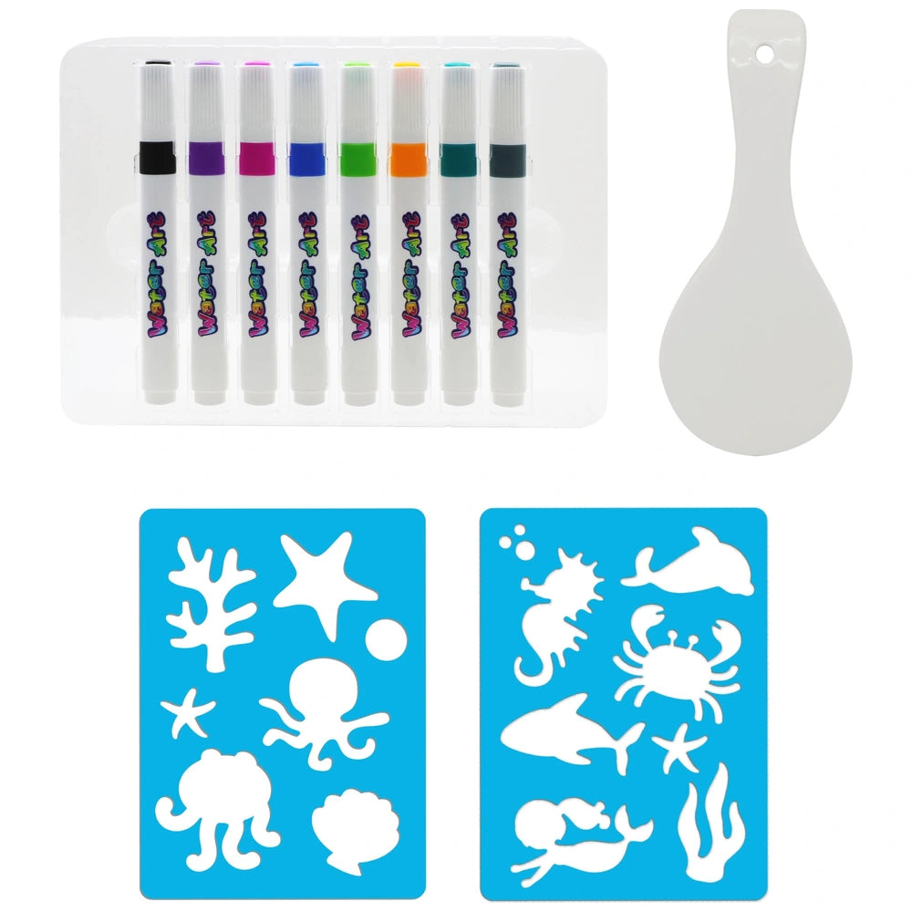 Water Art Water Markers With Spoon Sealife 8 Pack