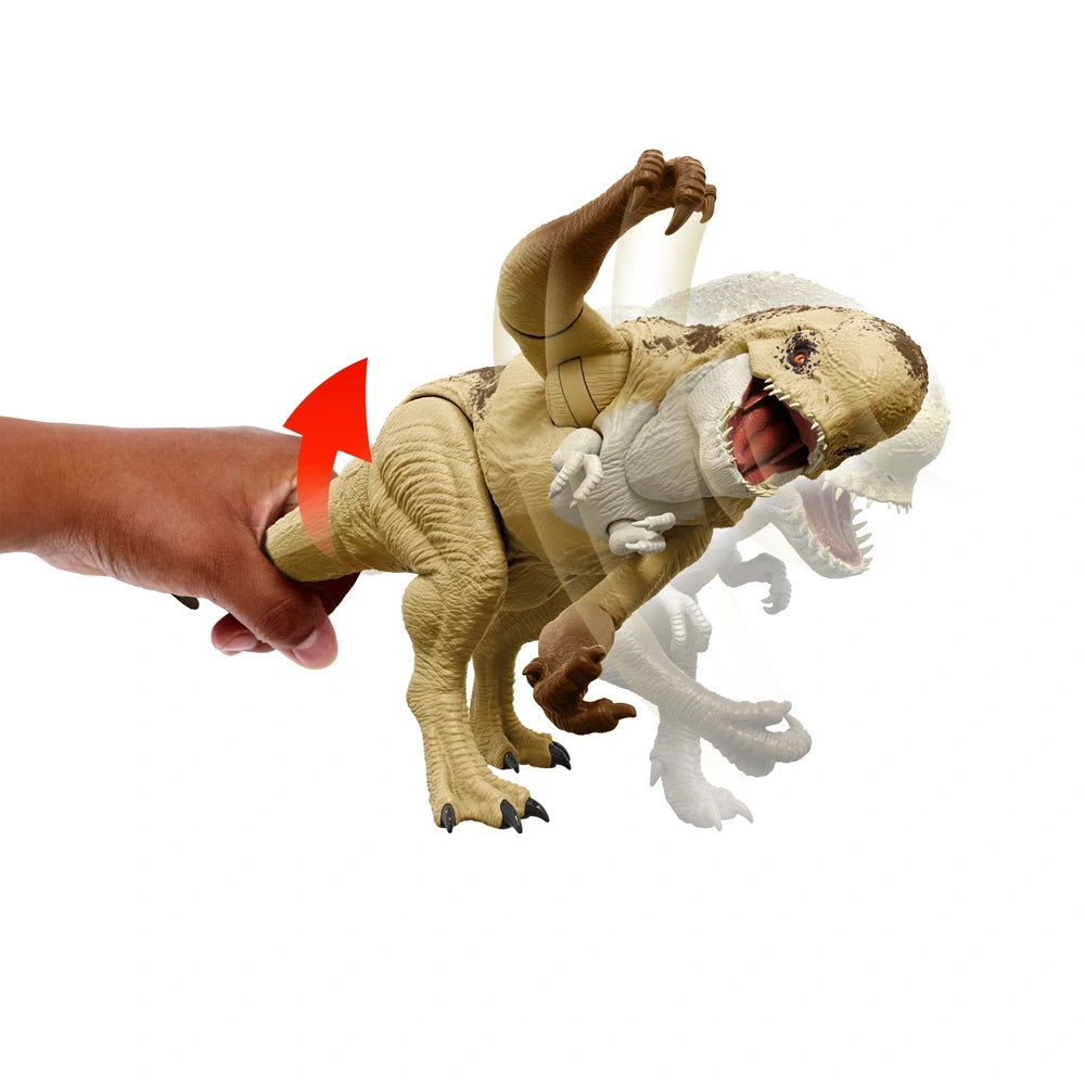 Jurassic World Rebirth Rumble 'N Rampage Dinosaur Action Figure Distortus Rex