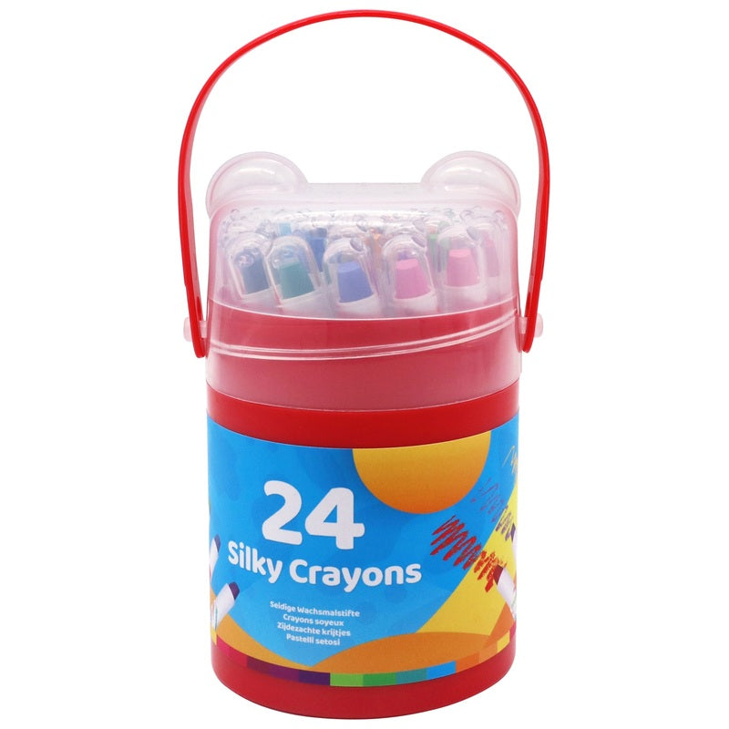 Crafty Co. Silky Crayon Storage Case Set 24 Piece