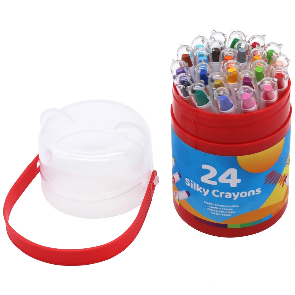 Crafty Co. Silky Crayon Storage Case Set 24 Piece