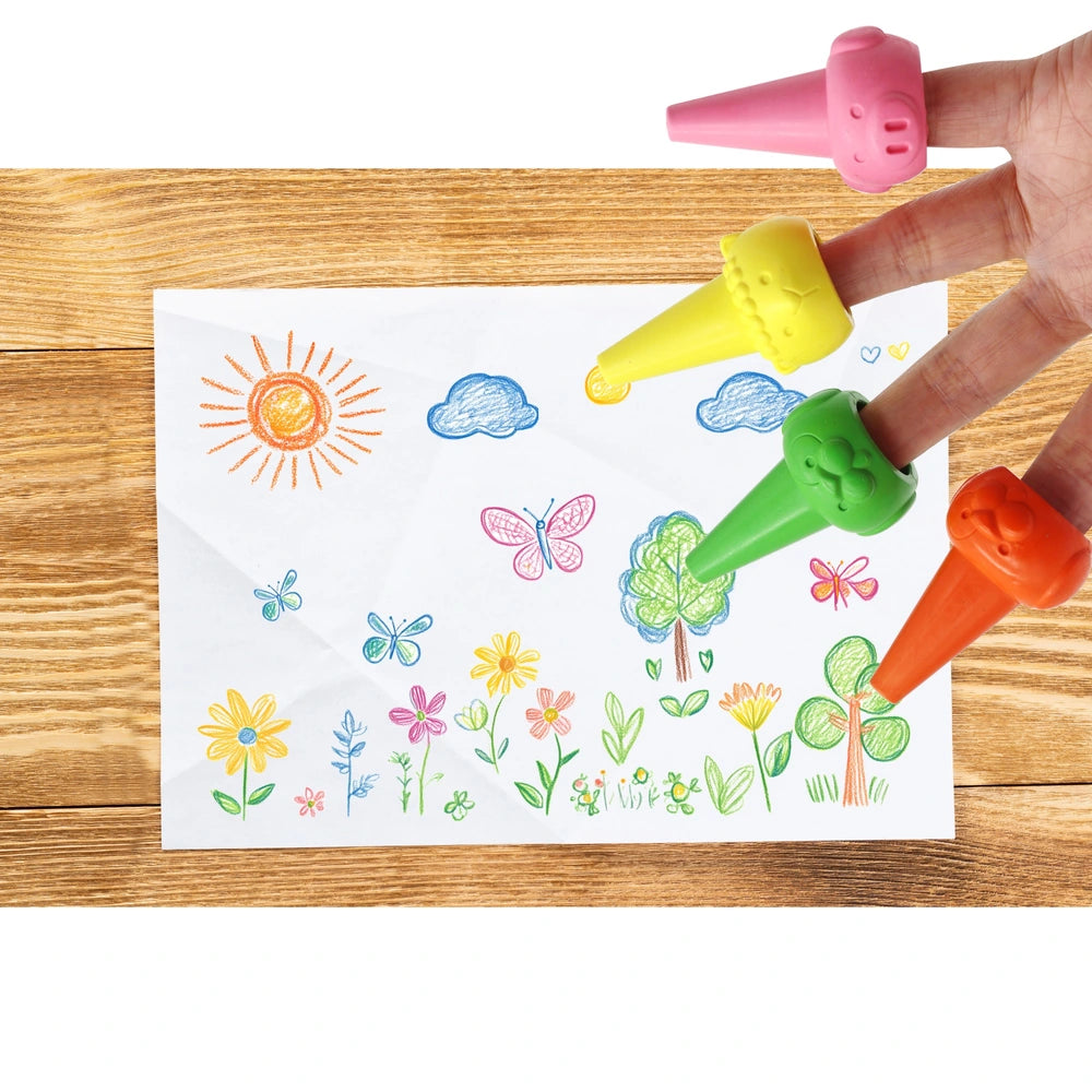 Crafty Co. Easy-Grip Animal Crayons Set 24 Piece