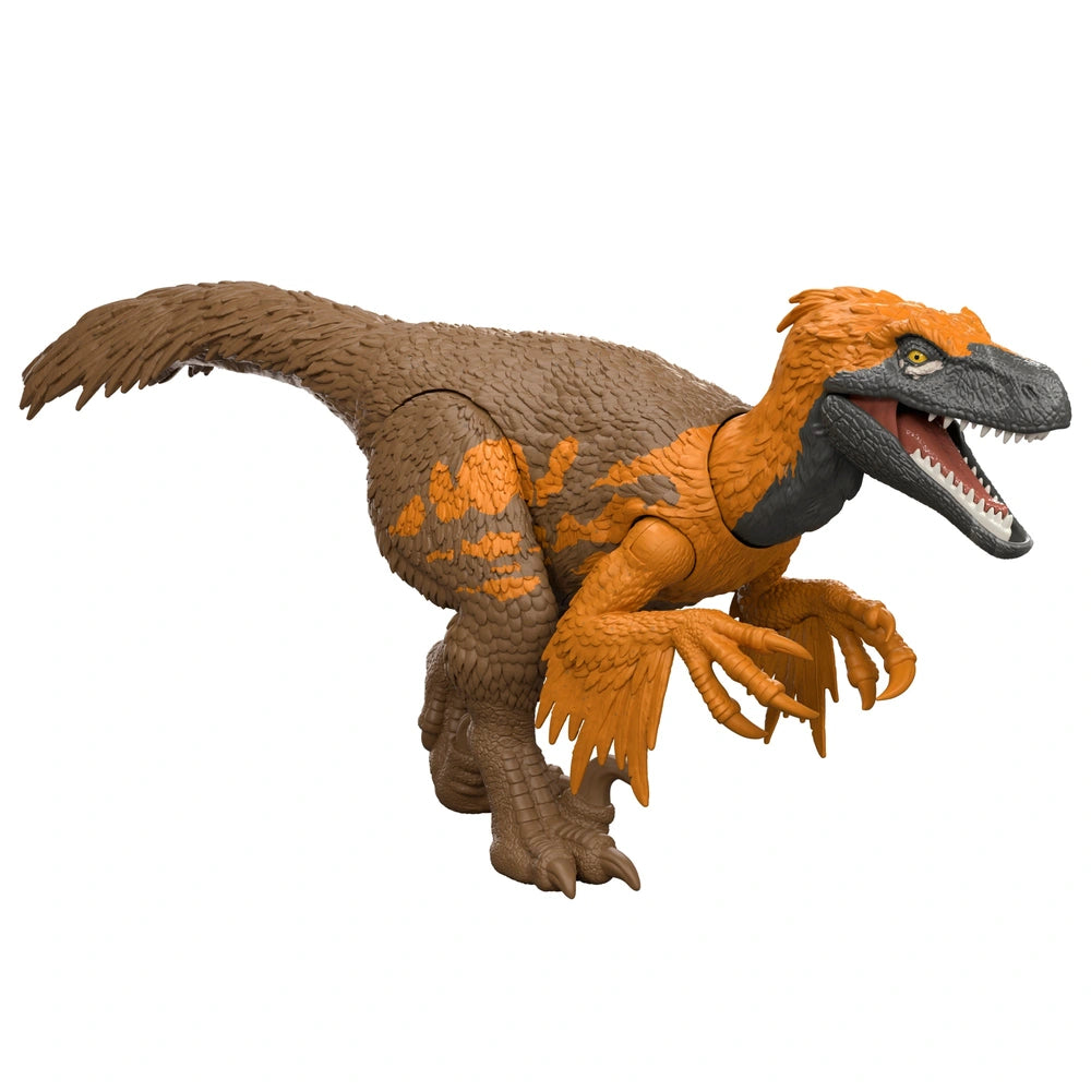 Jurassic World Rebirth Wild Roar Dinosaur Action Figure Utahraptor