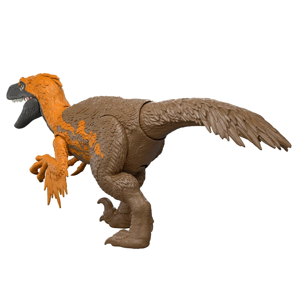 Jurassic World Rebirth Wild Roar Dinosaur Action Figure Utahraptor
