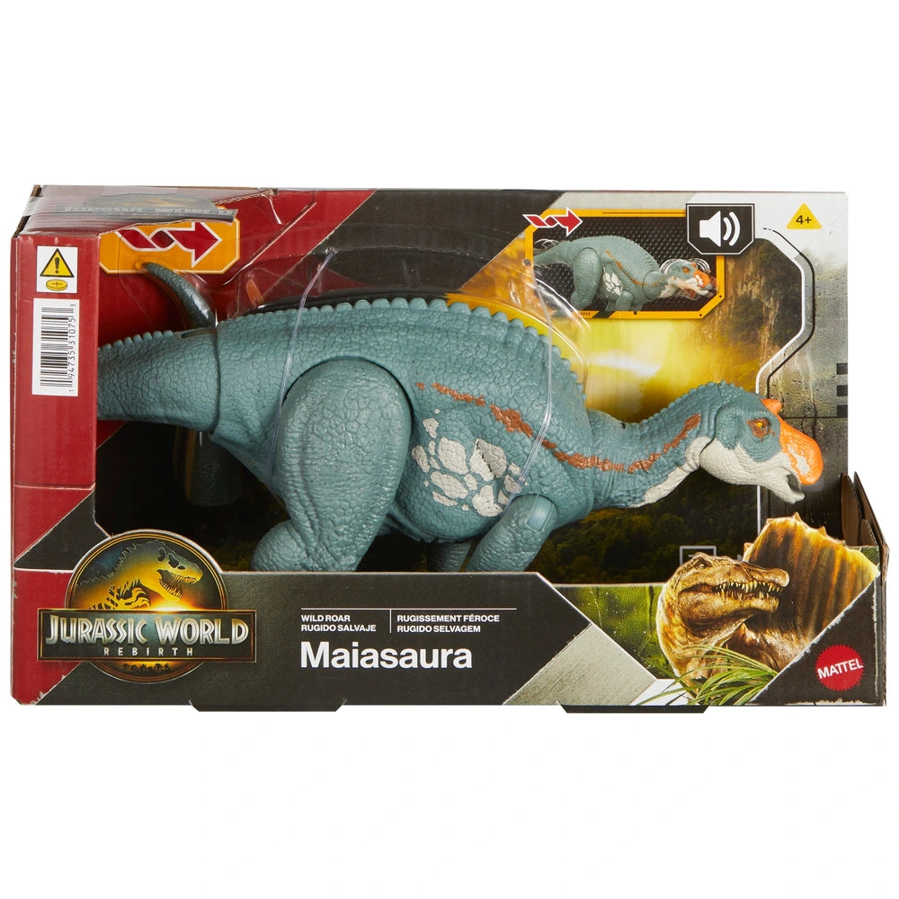 Jurassic World Rebirth Wild Roar Dinosaur Action Figure Maiasaura