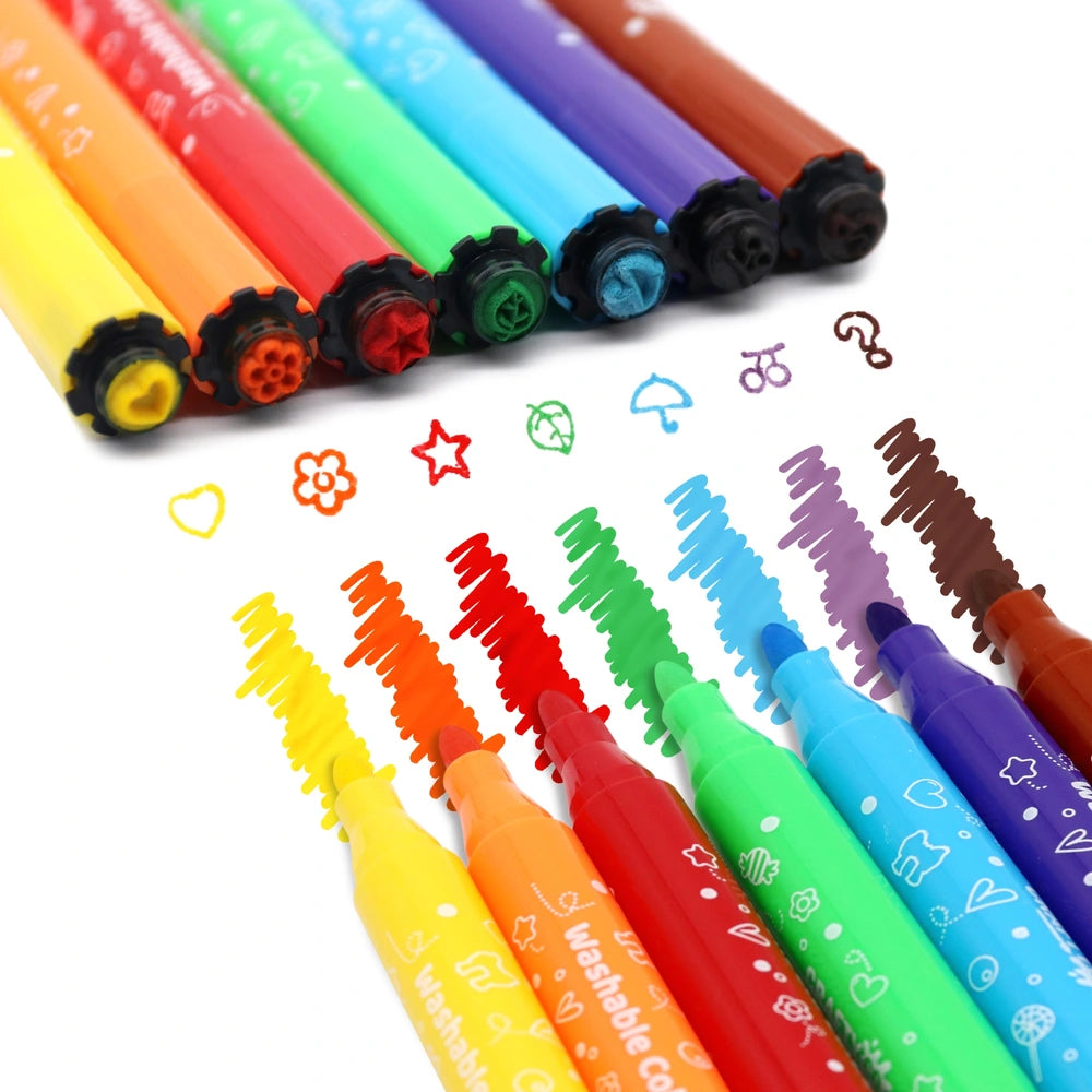 Crafty Co. Stamp Colour Markers With Storage Case Set 36 Piece