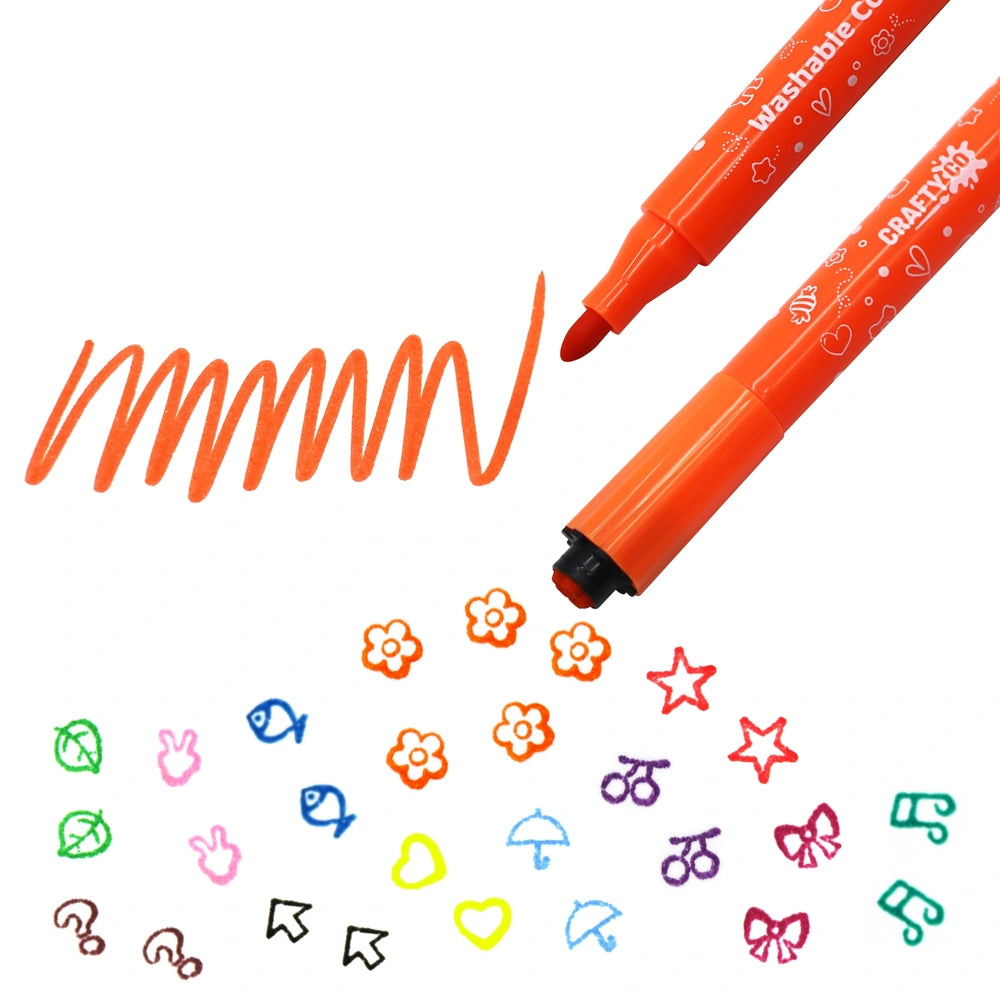 Crafty Co. Stamp Colour Markers With Storage Case Set 36 Piece