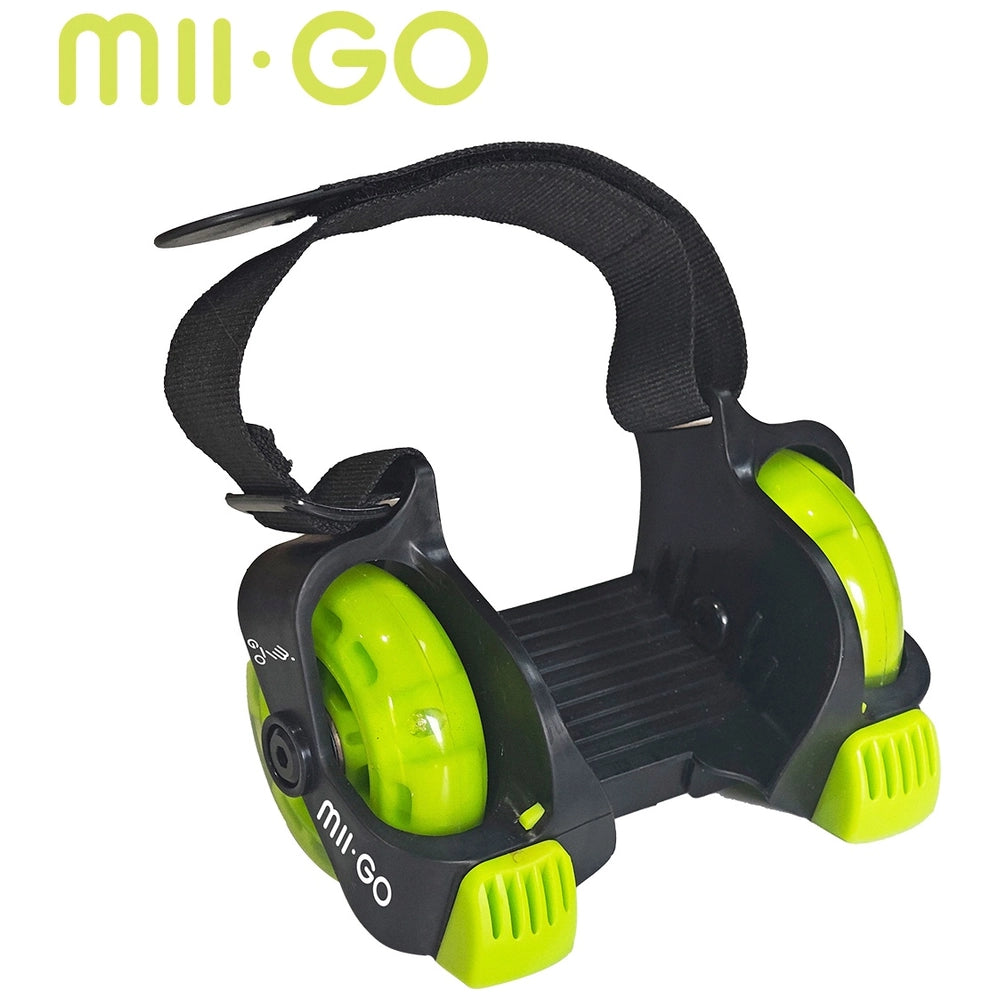 Mii Go Flashing Roller Wheeled Shoe Green Skates With Lights