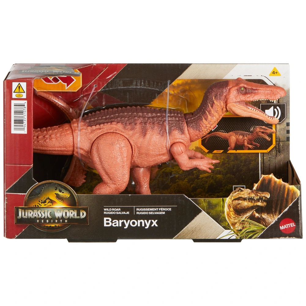 Jurassic World Rebirth Wild Roar Dinosaur Action Figure Baryonyx