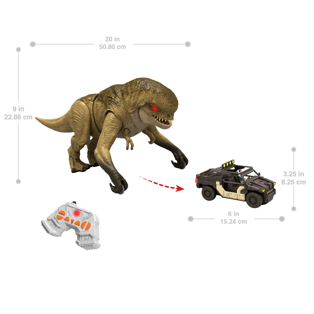 Jurassic World Rebirth Remote Control Track 'N Chomp Dinosaur Distortus Rex