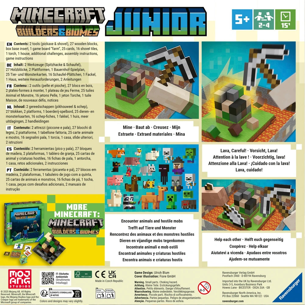 Ravensburger Minecraft Builders & Biomes Junior Board Game