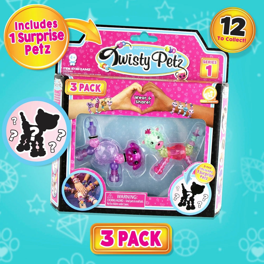 Twisty Petz Wearable Jewellery Pets 3 Pack Assortment