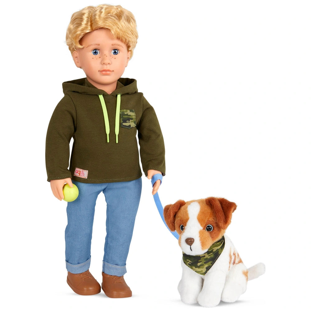 Our Generation Doll Elliot And Australian Shepherd Dog