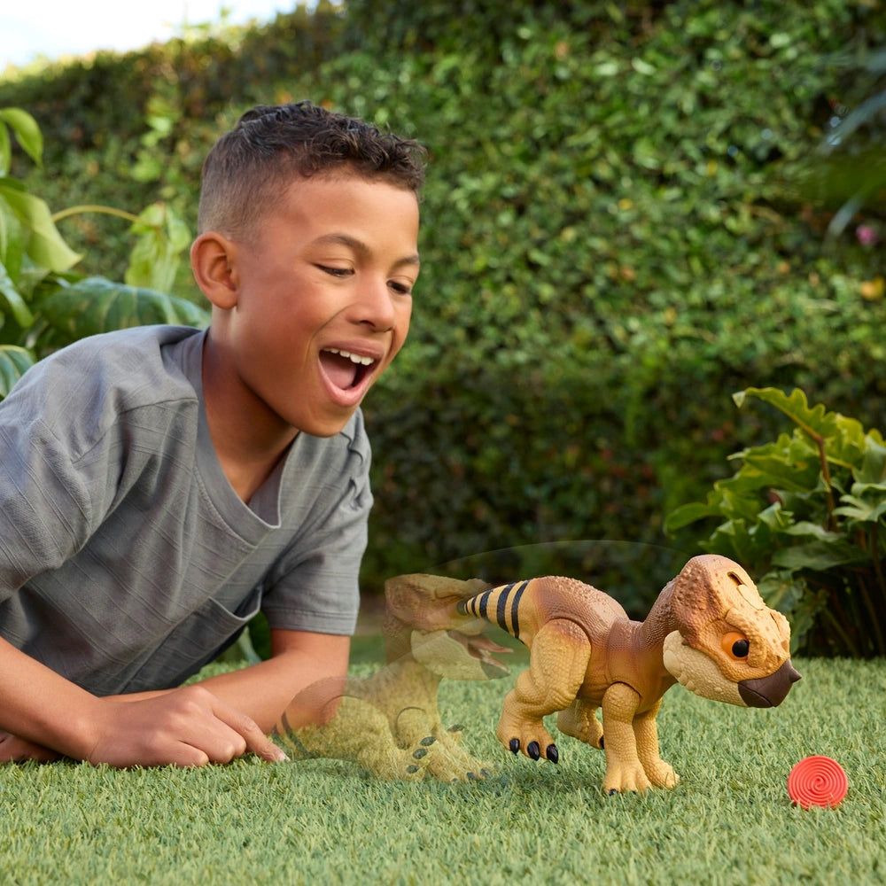 Jurassic World Rebirth Primal Protector Dinosaur Interactive Toy Aquilops Dolores