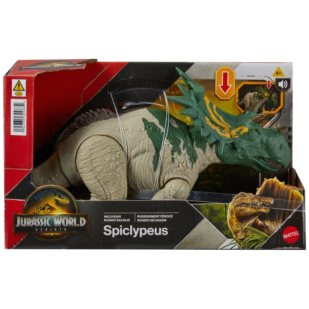 Jurassic World Rebirth Wild Roar Dinosaur Action Figure Spiclypeus