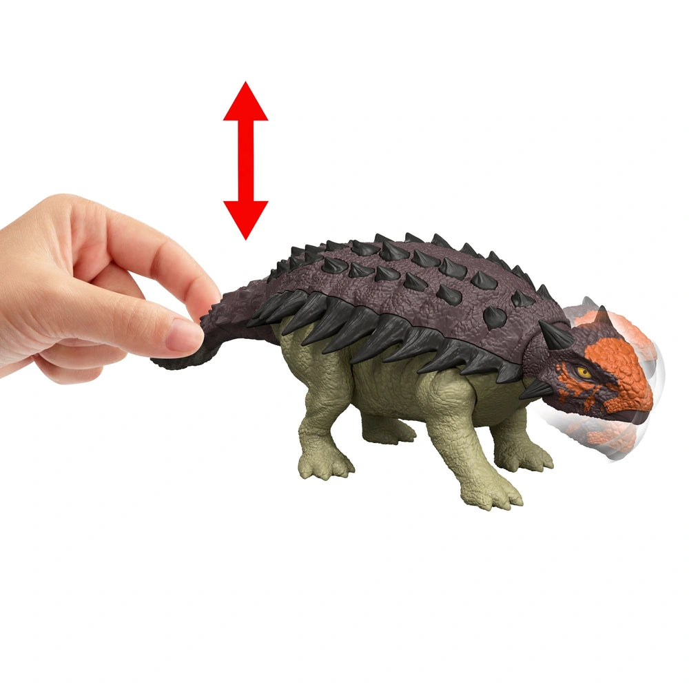 Jurassic World Rebirth Wild Roar Dinosaur Action Figure Ankylosaurus