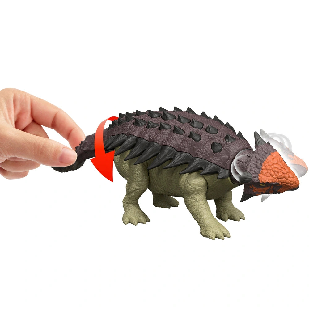 Jurassic World Rebirth Wild Roar Dinosaur Action Figure Ankylosaurus
