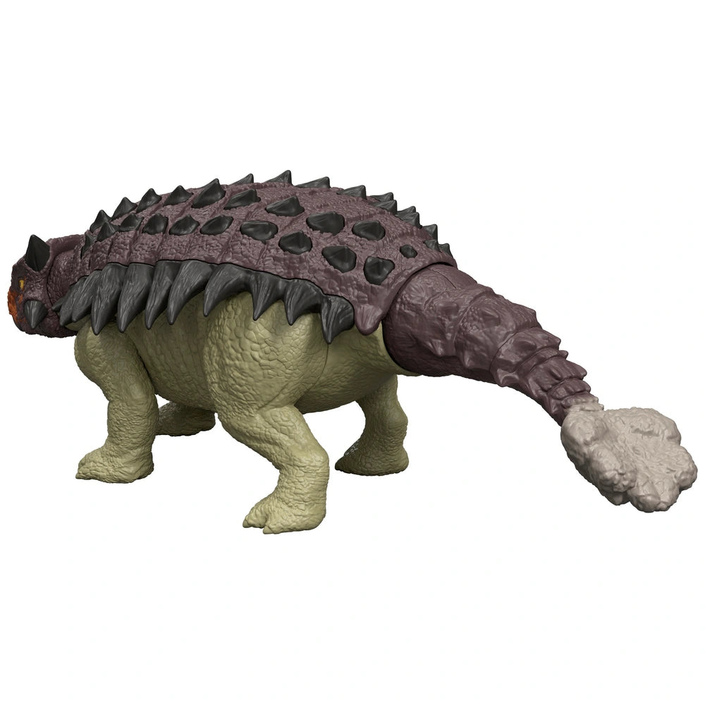 Jurassic World Rebirth Wild Roar Dinosaur Action Figure Ankylosaurus