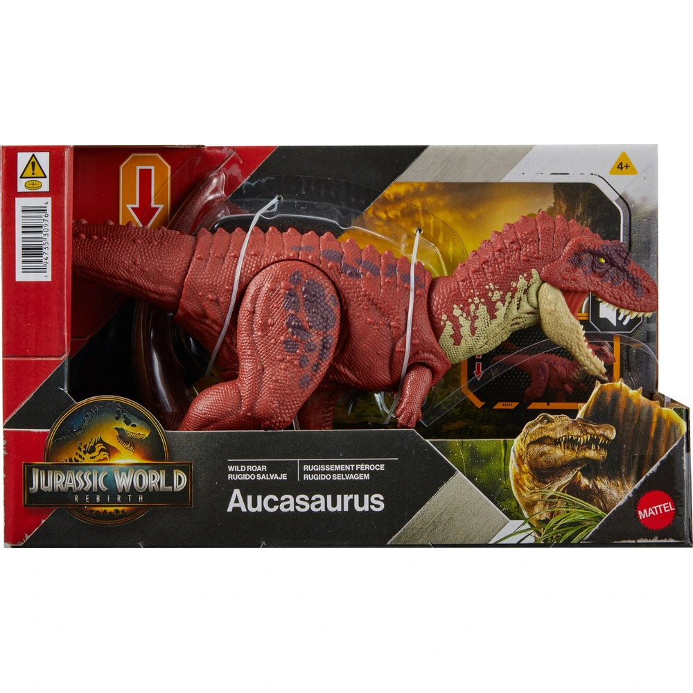 Jurassic World Rebirth Wild Roar Dinosaur Action Figure Aucasaurus