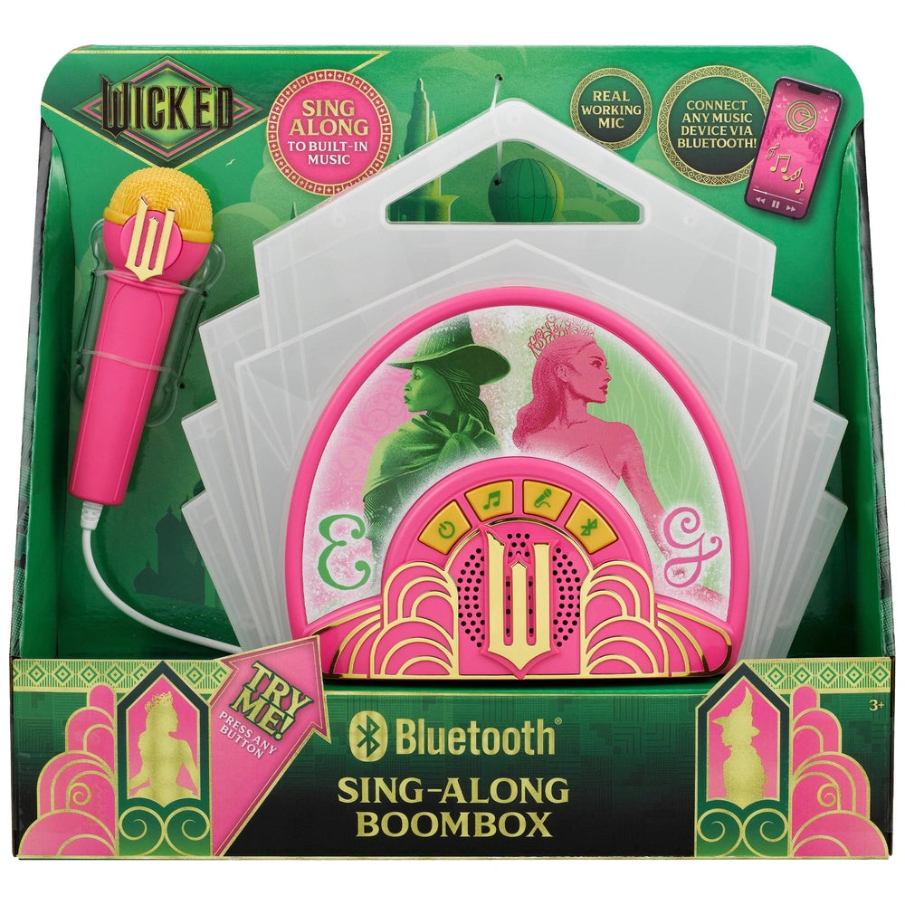 Wicked Sing-Along Bluetooth Boombox With Microphone
