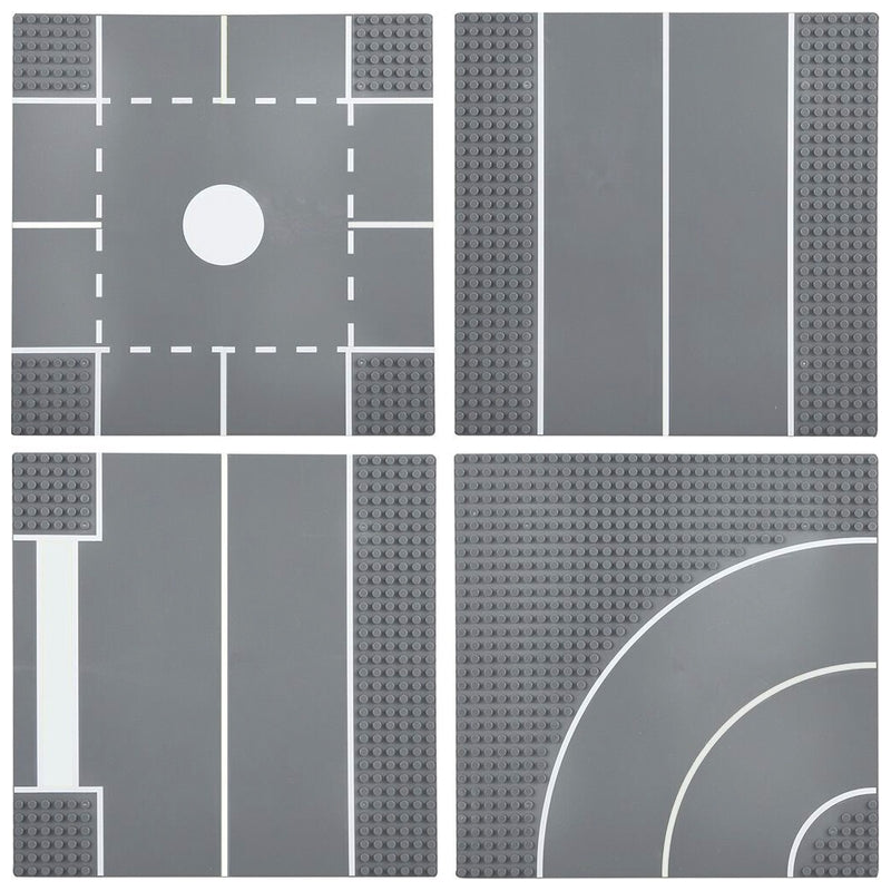 Building Tech Plates Build-It 10-Pack Street Plates For Building Bricks