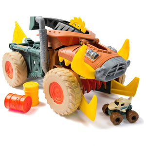Monster Jam Monster Trucks Mini Jams Playset Megalodon Mad Hog Chomper