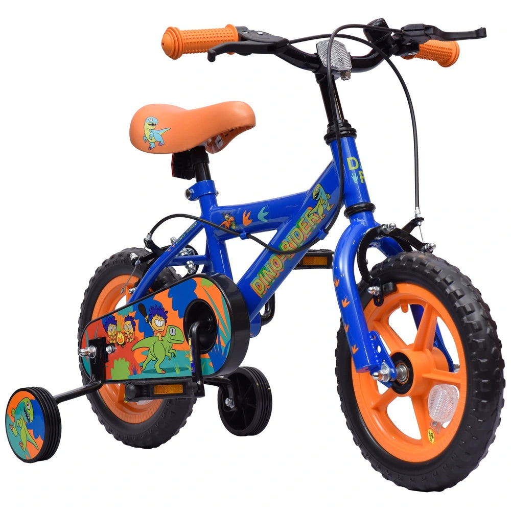 Dibo Riders 12 Inch Dinosaur Rider Bike Blue & Orange