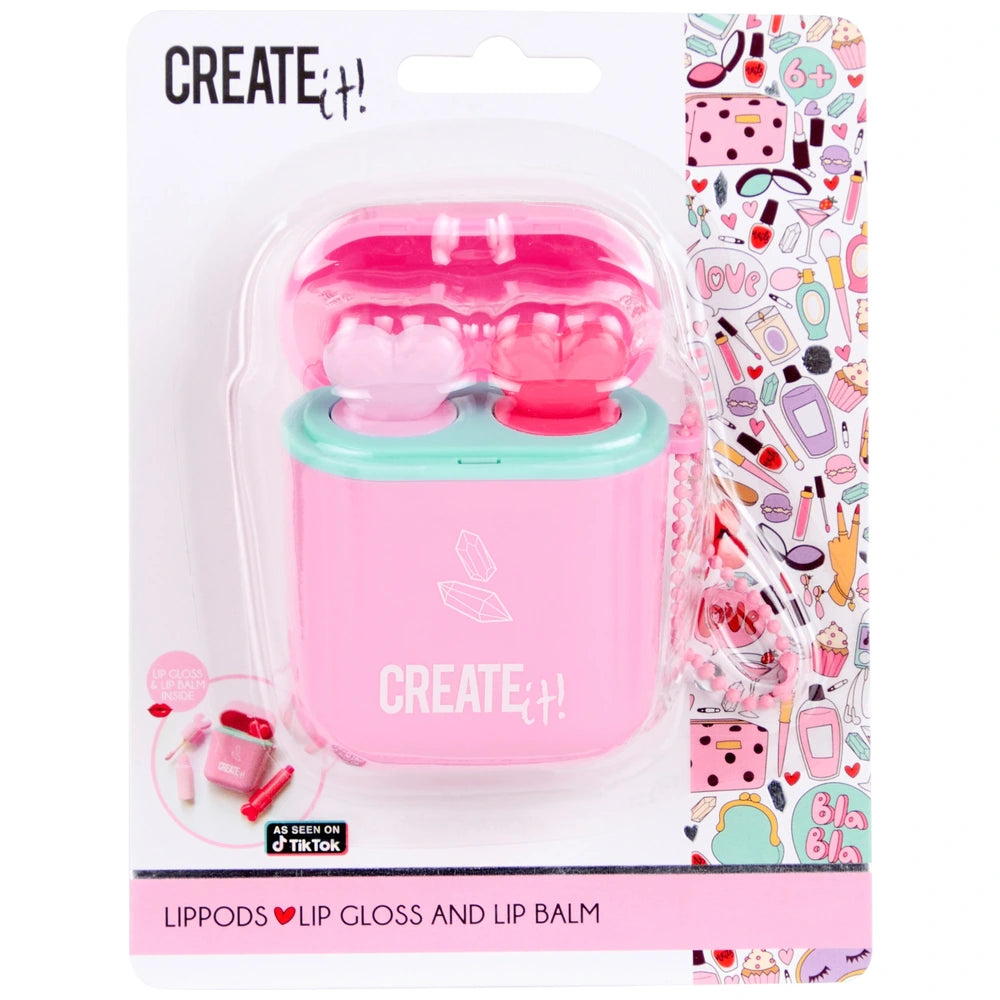 Create It! Lip Pods Lip Gloss And Lip Balm Set