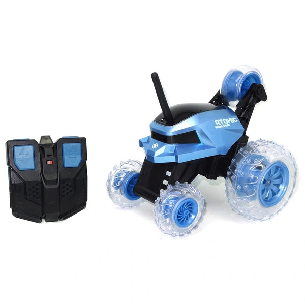 Atomic Whirlwind Remote Control Led Tumbling Stunt Car Blue