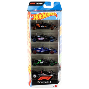 Hot Wheels Diecast Cars Formula 1 Race Team 5 Pack 1:64 Scale