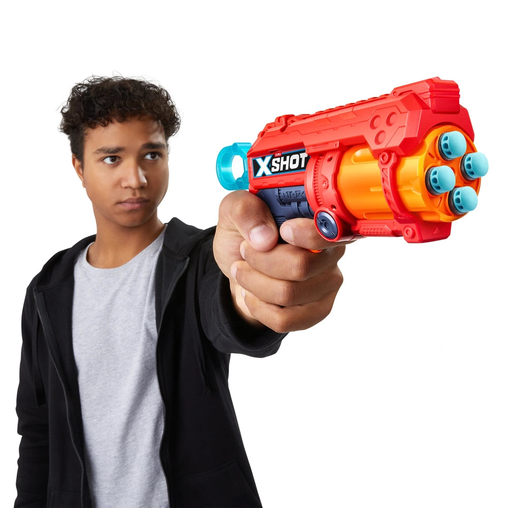 Xshot By Zuru Excel Ultimate Shootout Blaster 4 Pack With 48 Darts
