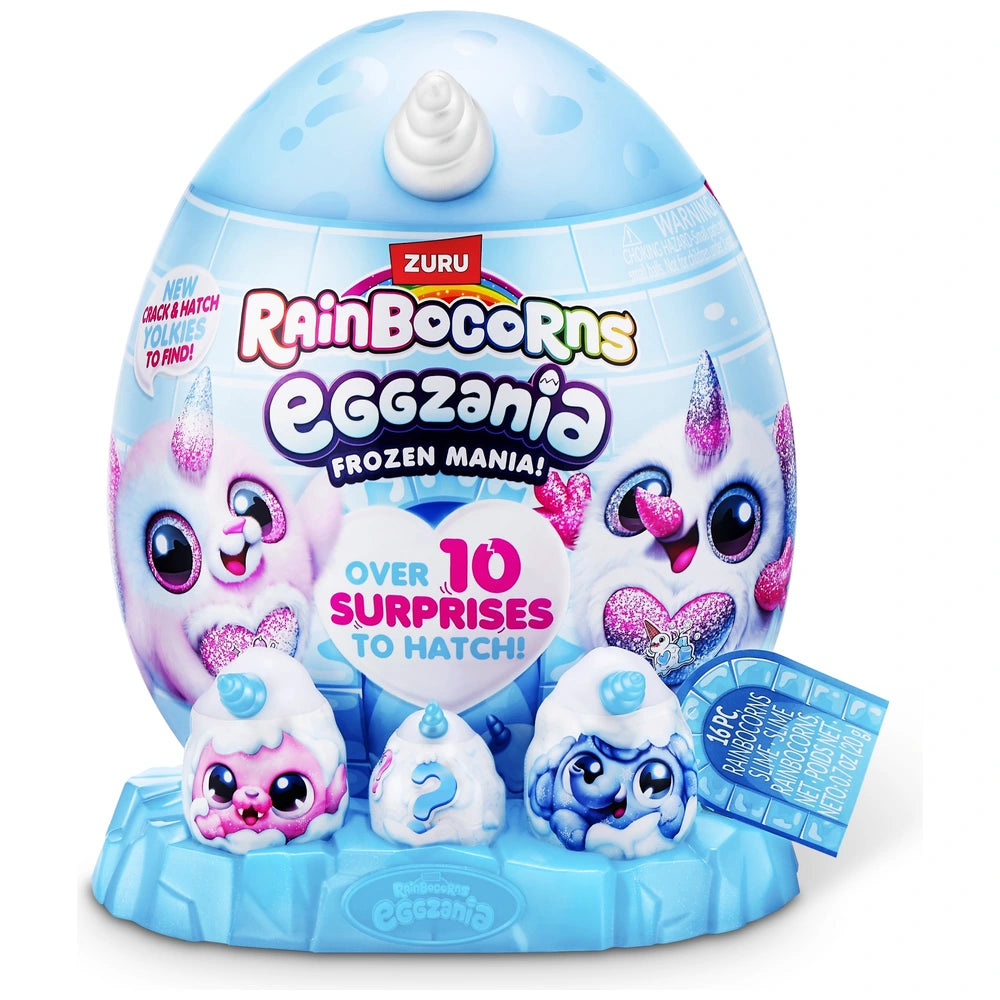 Rainbocorns By Zuru Eggzania Frozen Mania Surprise Plush Egg Snowbella