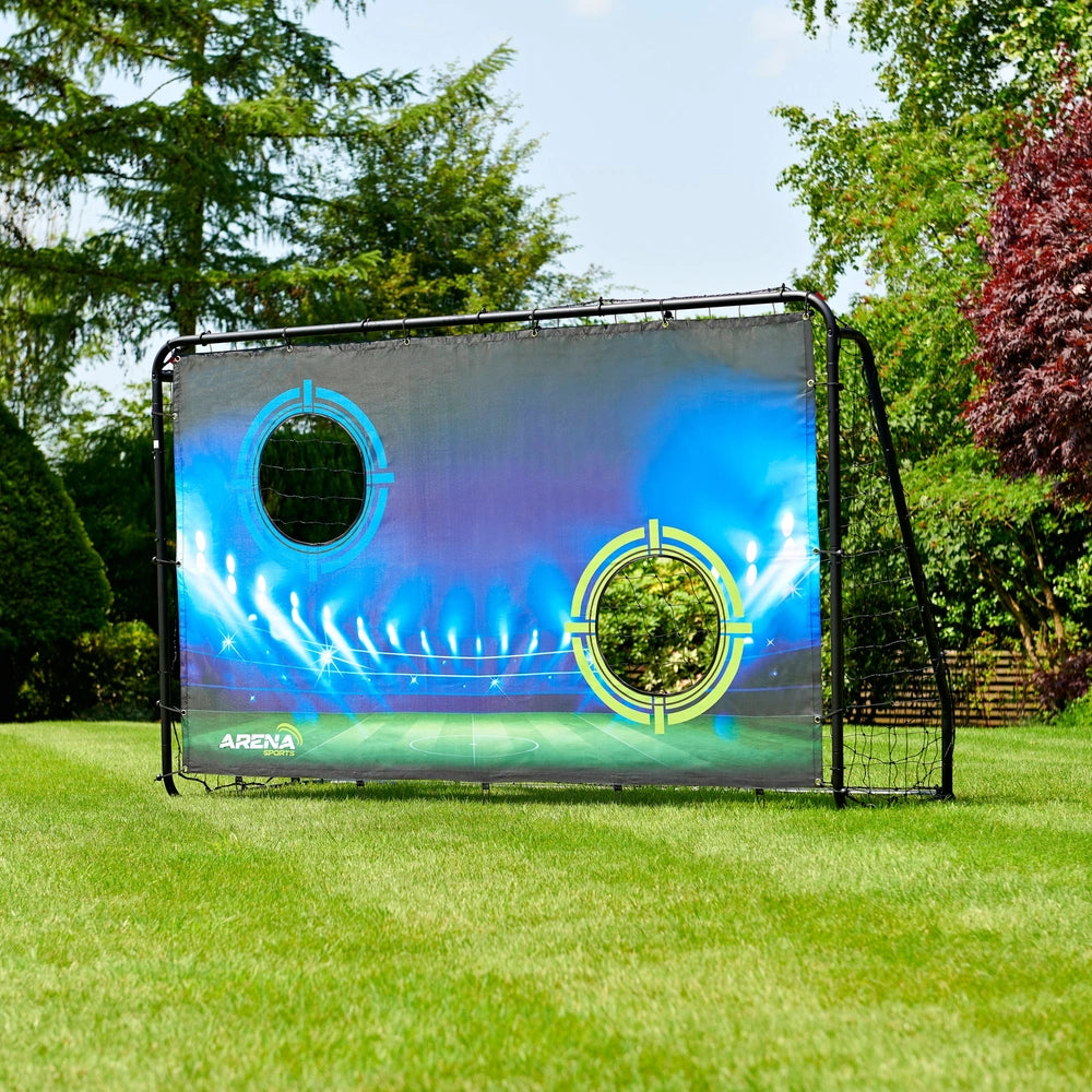 8Ft X 5Ft Arena Sports Metal Goal With Target