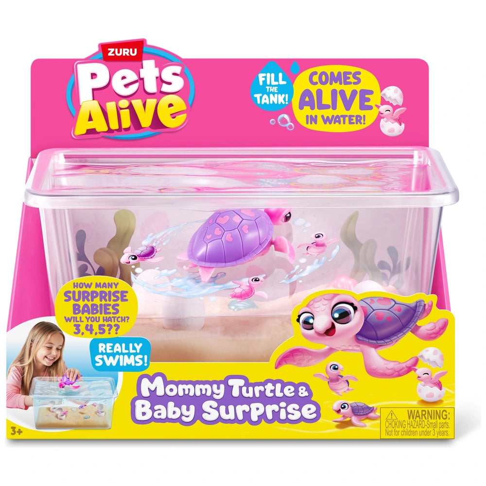Pets Alive By Zuru Mommy Turtle & Baby Surprise Set