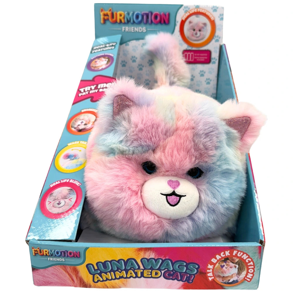 Furmotion Luna Wags Animated Rainbow Cat