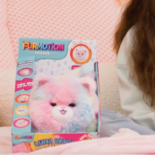 Furmotion Luna Wags Animated Rainbow Cat
