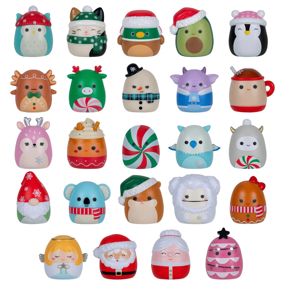 Squish-A-Longs Mini-Squish Holiday Countdown Calendar 24 Pack