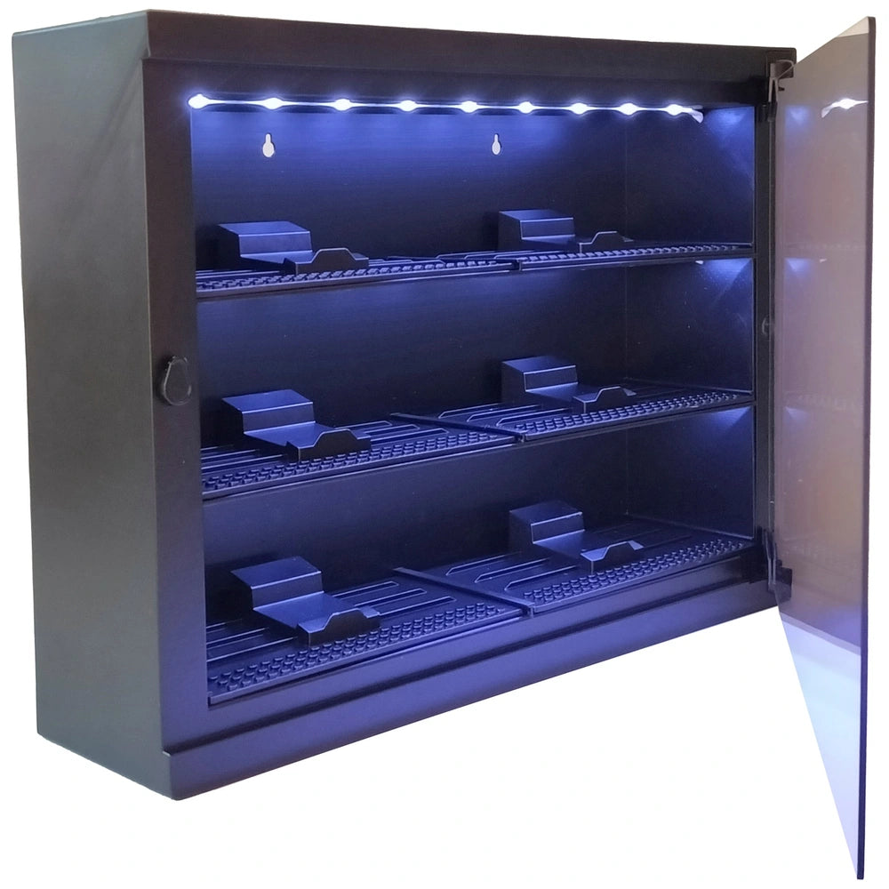 Build-It Car & Mini Figure Display Case Led Cabinet