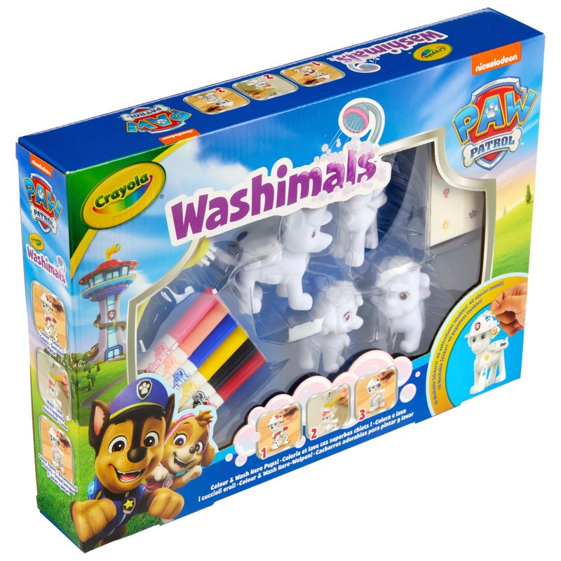 Crayola Washimals Paw Patrol Colour & Wash Hero Pups Set