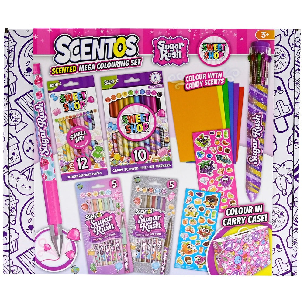 Scentos Sugar Rush Mega Colouring Set