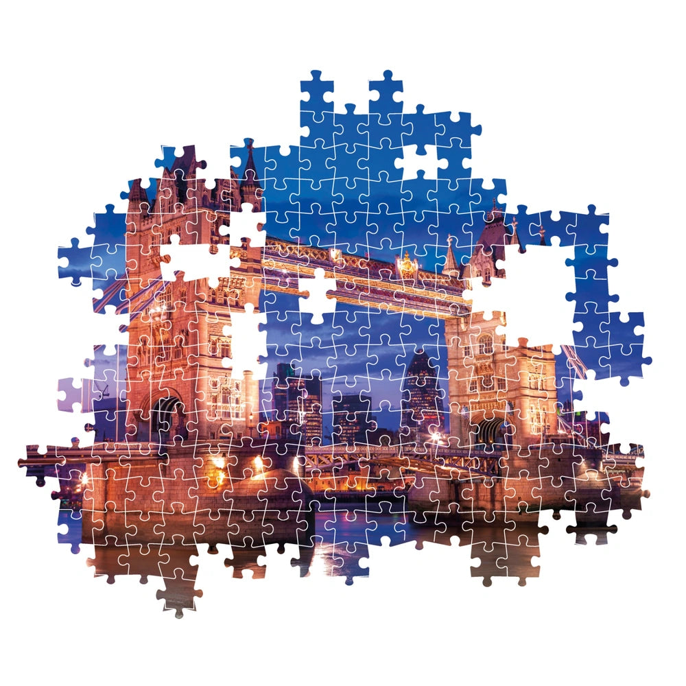 Clementoni Nyc Skyline & Tower Bridge Jigsaw Puzzle 1000 Pieces 2 Pack