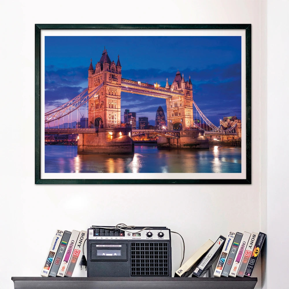 Clementoni Nyc Skyline & Tower Bridge Jigsaw Puzzle 1000 Pieces 2 Pack