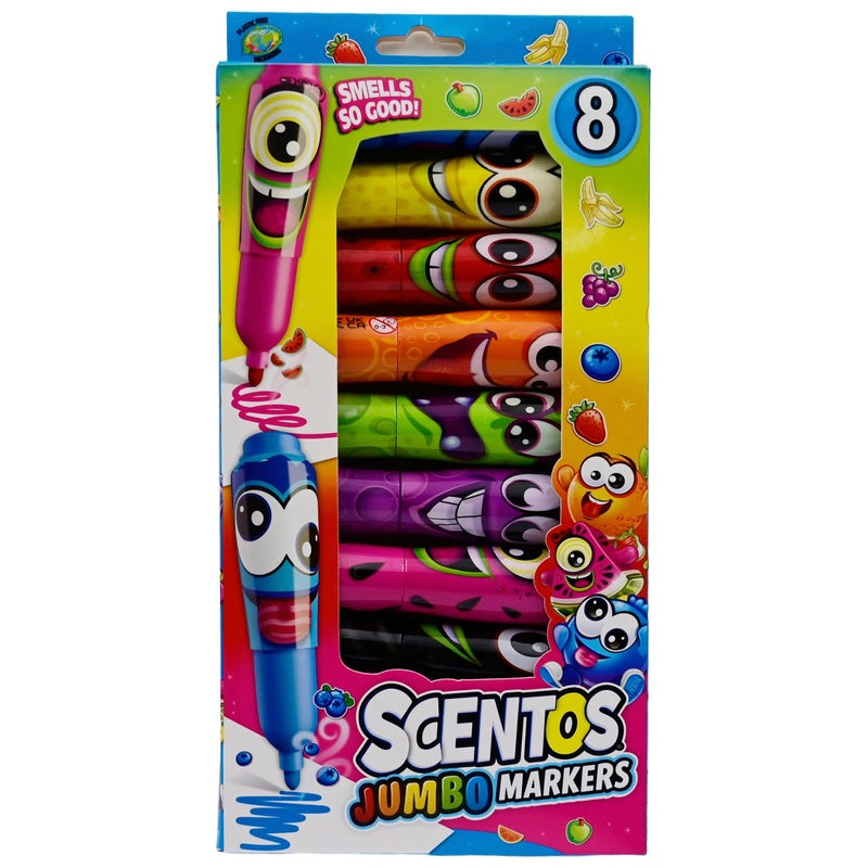 Scentos Jumbo Markers 8 Pack