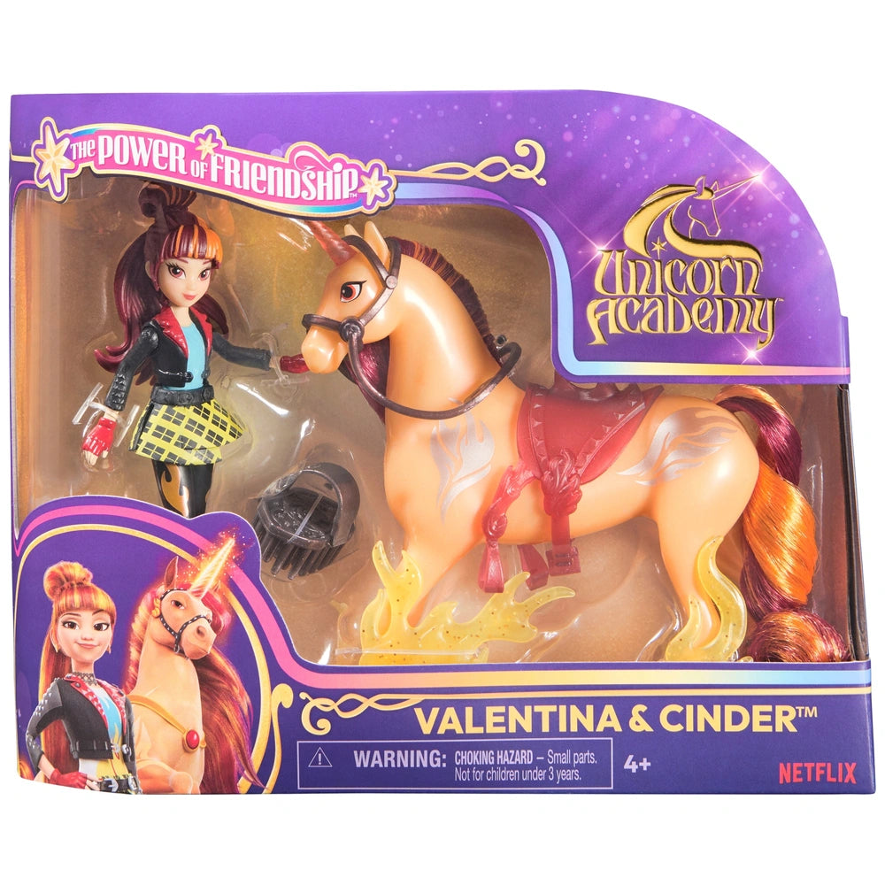 Unicorn Academy Doll Valentina & Cinder Set