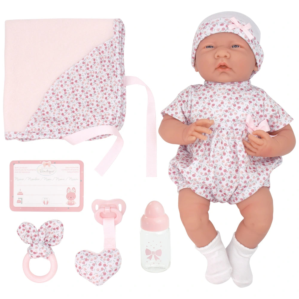 Berenguer Boutique Baby Doll La Newborn Girl Deluxe Set