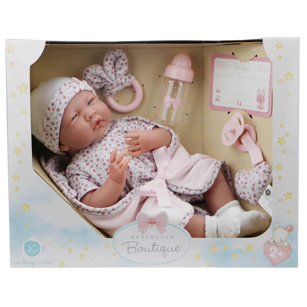 Berenguer Boutique Baby Doll La Newborn Girl Deluxe Set