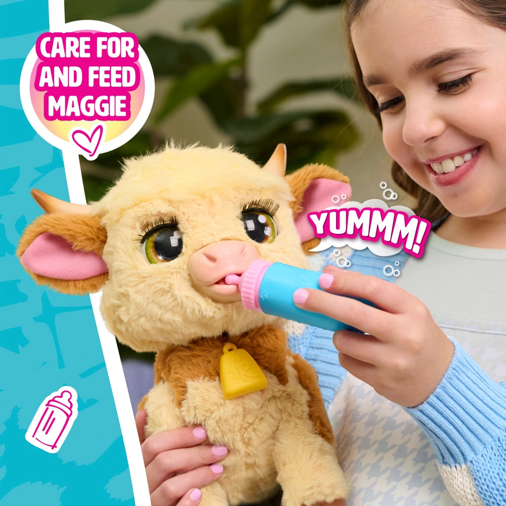 Furreal Plush Toy Interactive Pet Maggie The Feed & Follow Cow